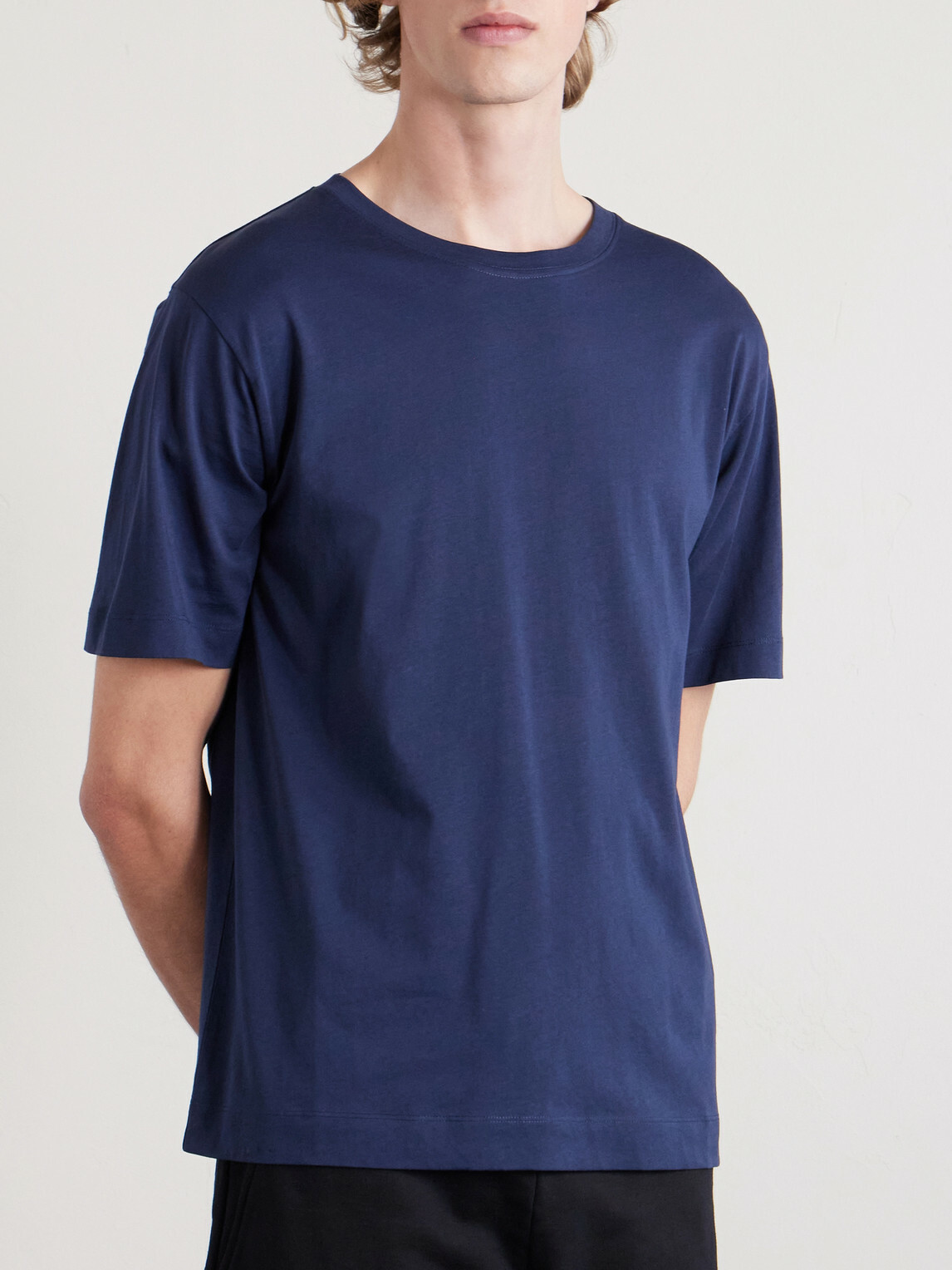 Dries Van Noten - Cotton-Jersey T-Shirt - Blue