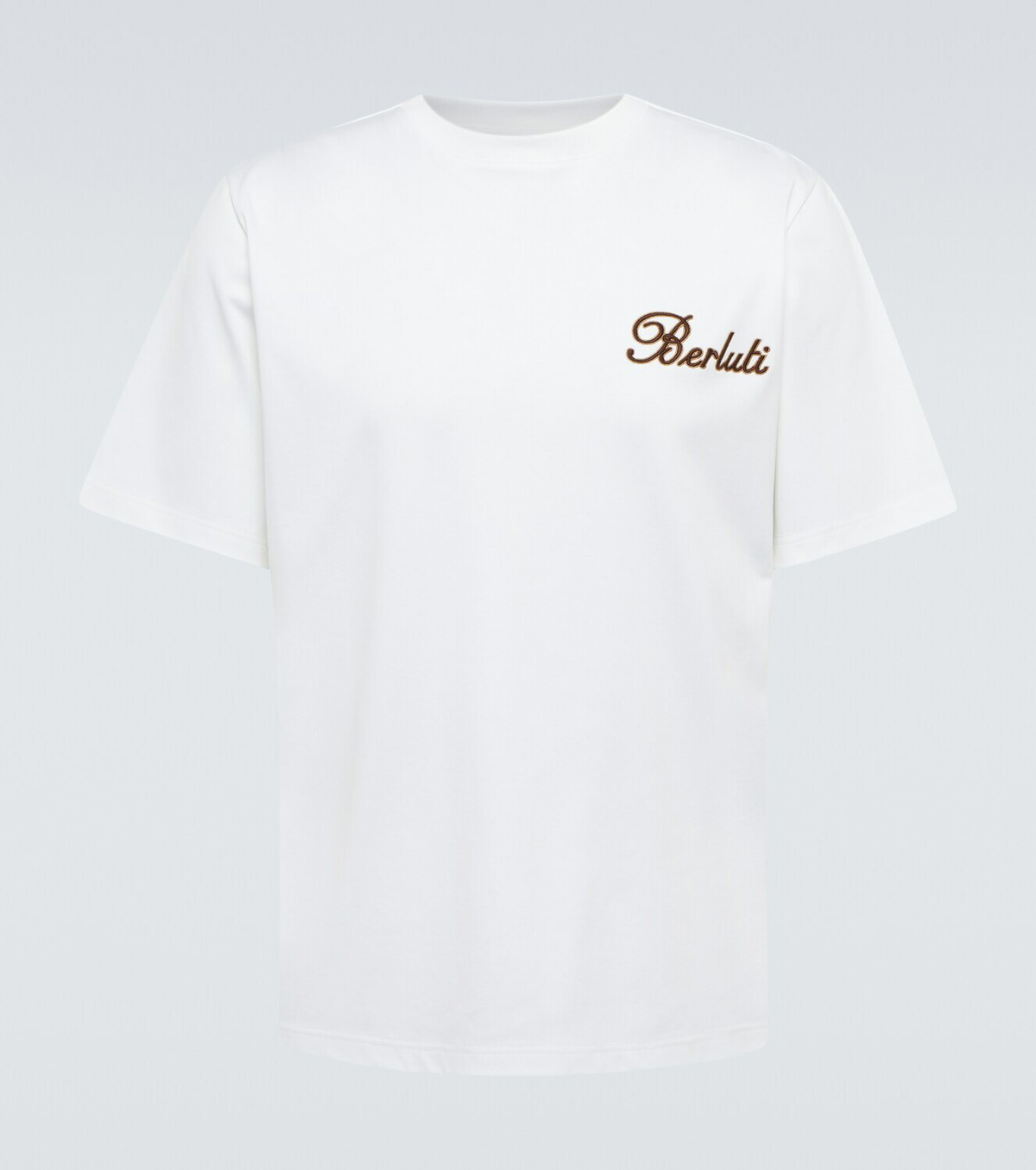 ◆関税込◆【Berluti】Cotton T-shirt Berluti Embroidered cotton T-shirt Berluti