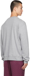 Dries Van Noten Grey Heavyweight French Terry Sweatshirt