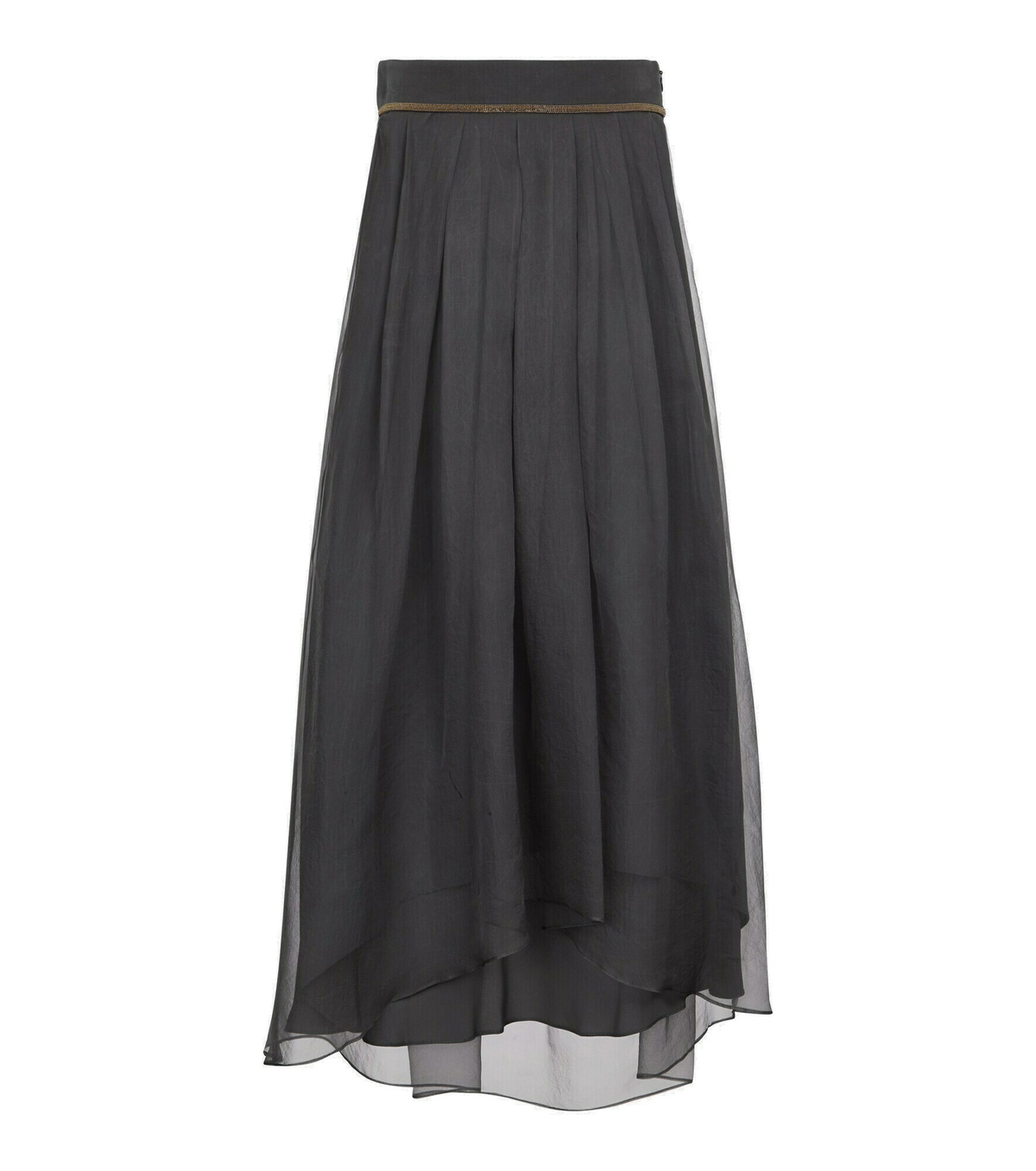 Brunello Cucinelli - Silk organza maxi skirt Brunello Cucinelli