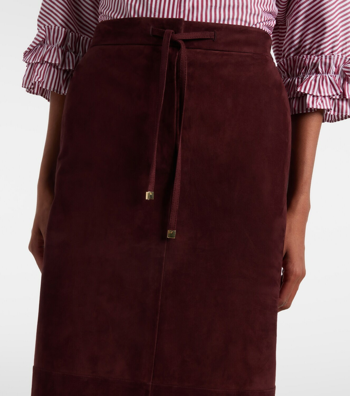 'S Max Mara Suede midi skirt