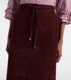 'S Max Mara Suede midi skirt