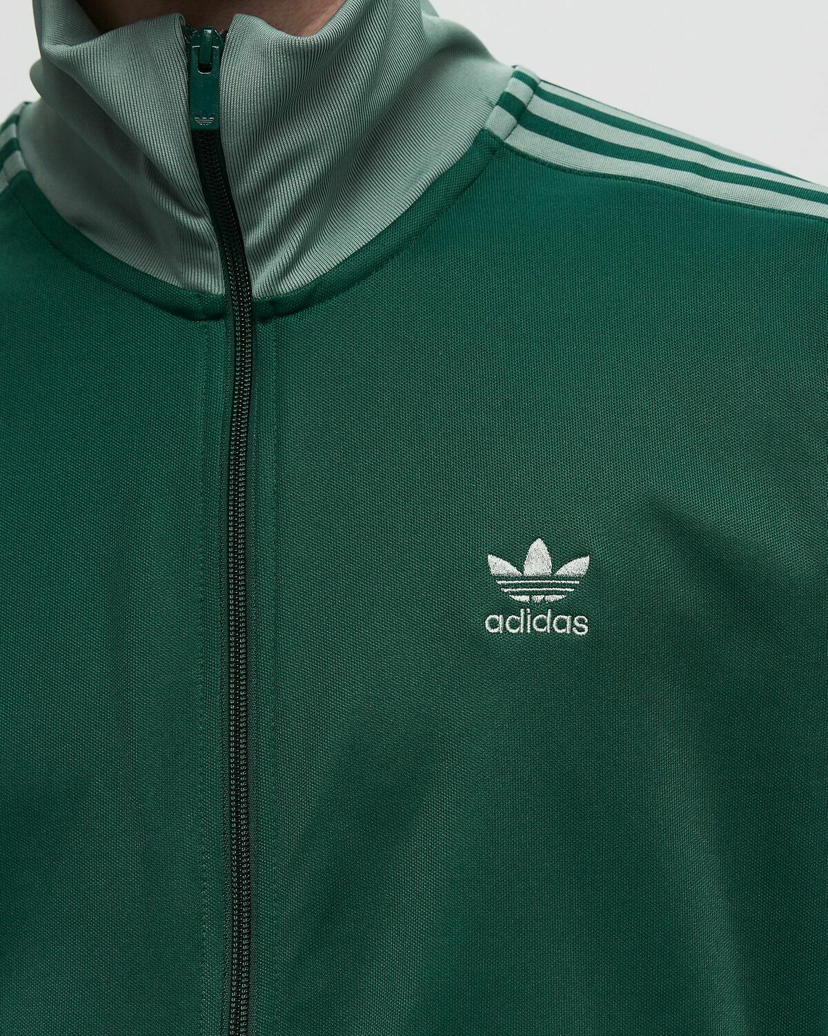 adidas track top base green