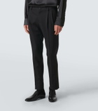 Dolce&Gabbana Wool-blend gabardine tuxedo pants