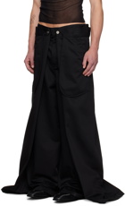 Jean Paul Gaultier Black Shayne Oliver Edition 'The Wrap' Trousers