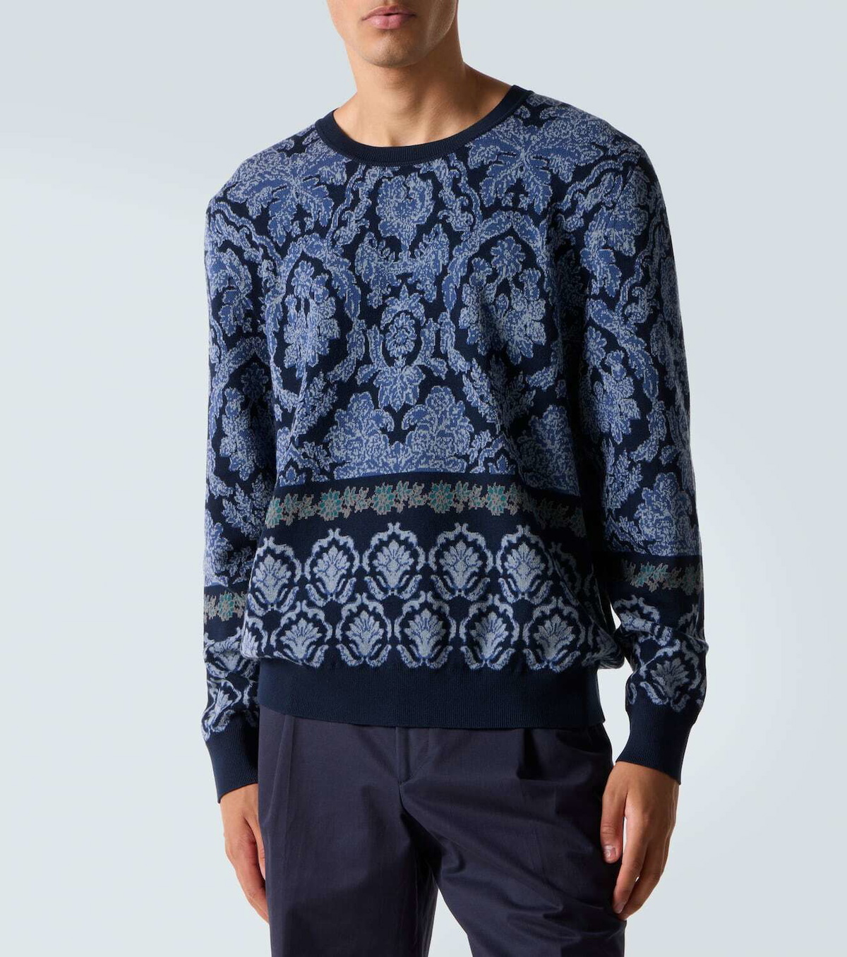 Etro Intarsia cotton sweater