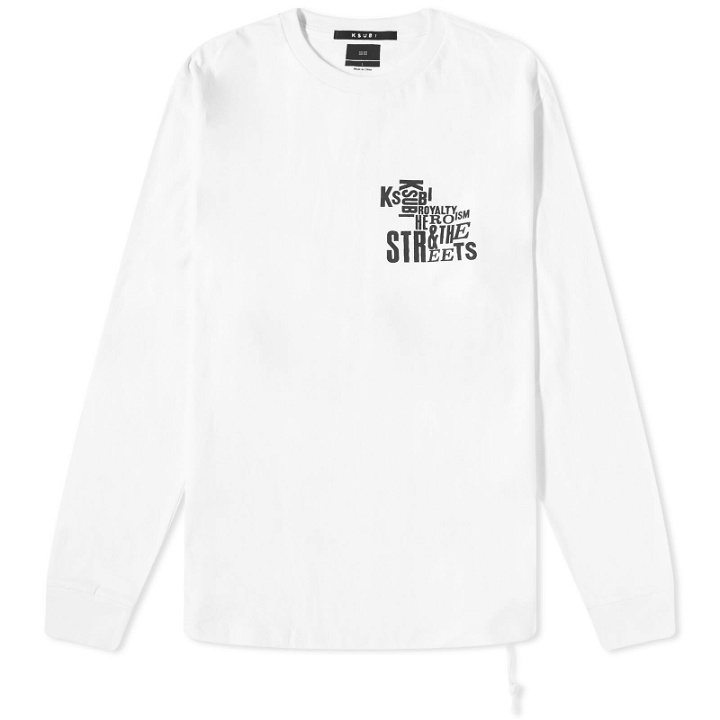 Photo: Ksubi Men's Long Sleeve Graff Kash T-Shirt in White