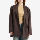 Represent Women's Crimp Blazer in Black Coffee