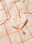 SMR Days - Bakoven Camp-Collar Embroidered Cotton-Gauze Shirt - Neutrals