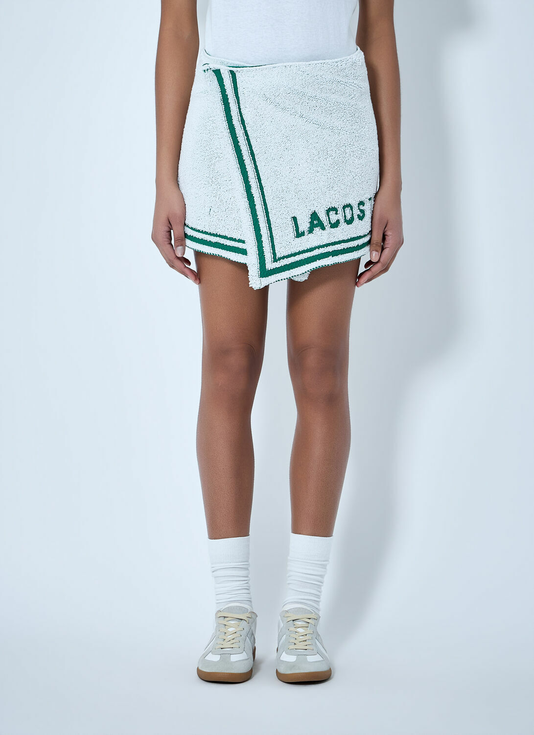 Lacoste Runway Bouclé Knit Mini Skirt