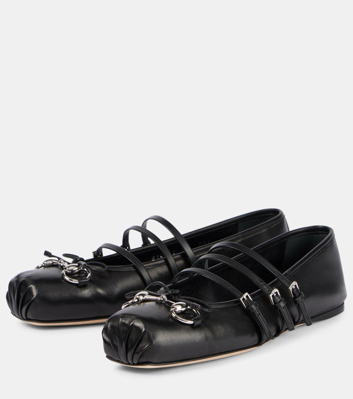 サンダル・ミュール gucci Ballet flats Horsebit Gucci Horsebit leather ballet flats Gucci