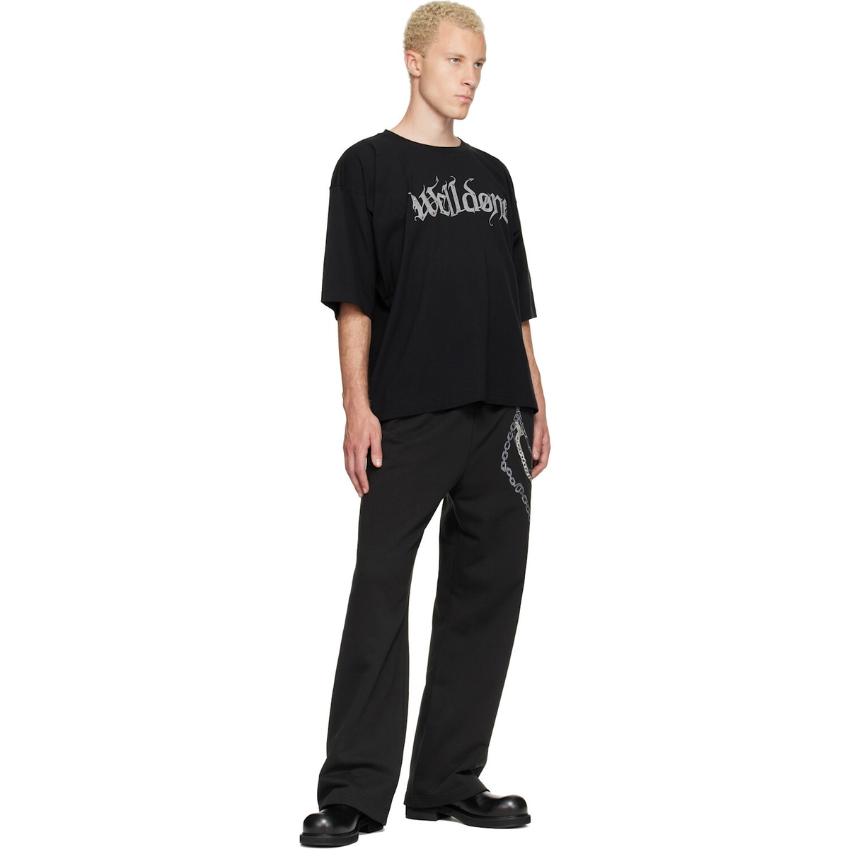 We11done Black Devil Arms Up T-shirt