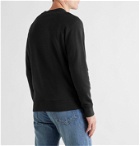 Maison Kitsuné - Logo-Appliquéd Loopback Cotton-Jersey Sweatshirt - Gray