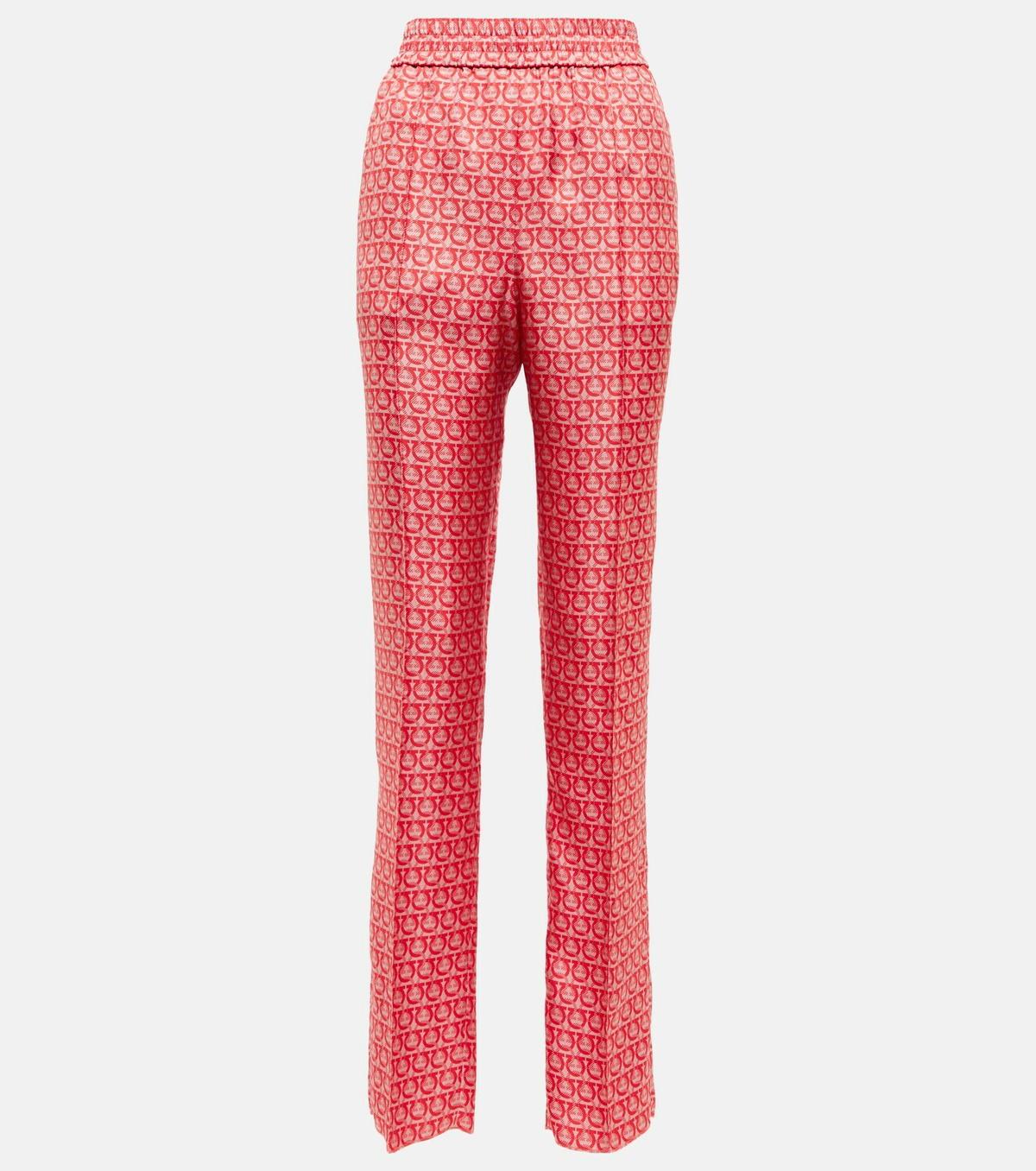 Ferragamo - Gancini high-rise silk pants Salvatore Ferragamo