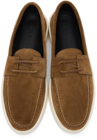 Fear of God Brown Suede Boat Shoes