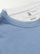 Brunello Cucinelli - Layered Cotton-Jersey T-Shirt - Blue