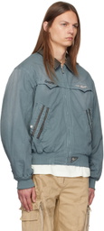 C2H4 Blue Mechanist Quilted Jacket