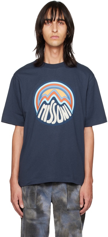Photo: Missoni Navy Print T-Shirt