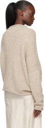 Lauren Manoogian Beige Askew Pullover Sweater