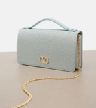 Valentino Garavani VLogo Signature Mini moiré clutch