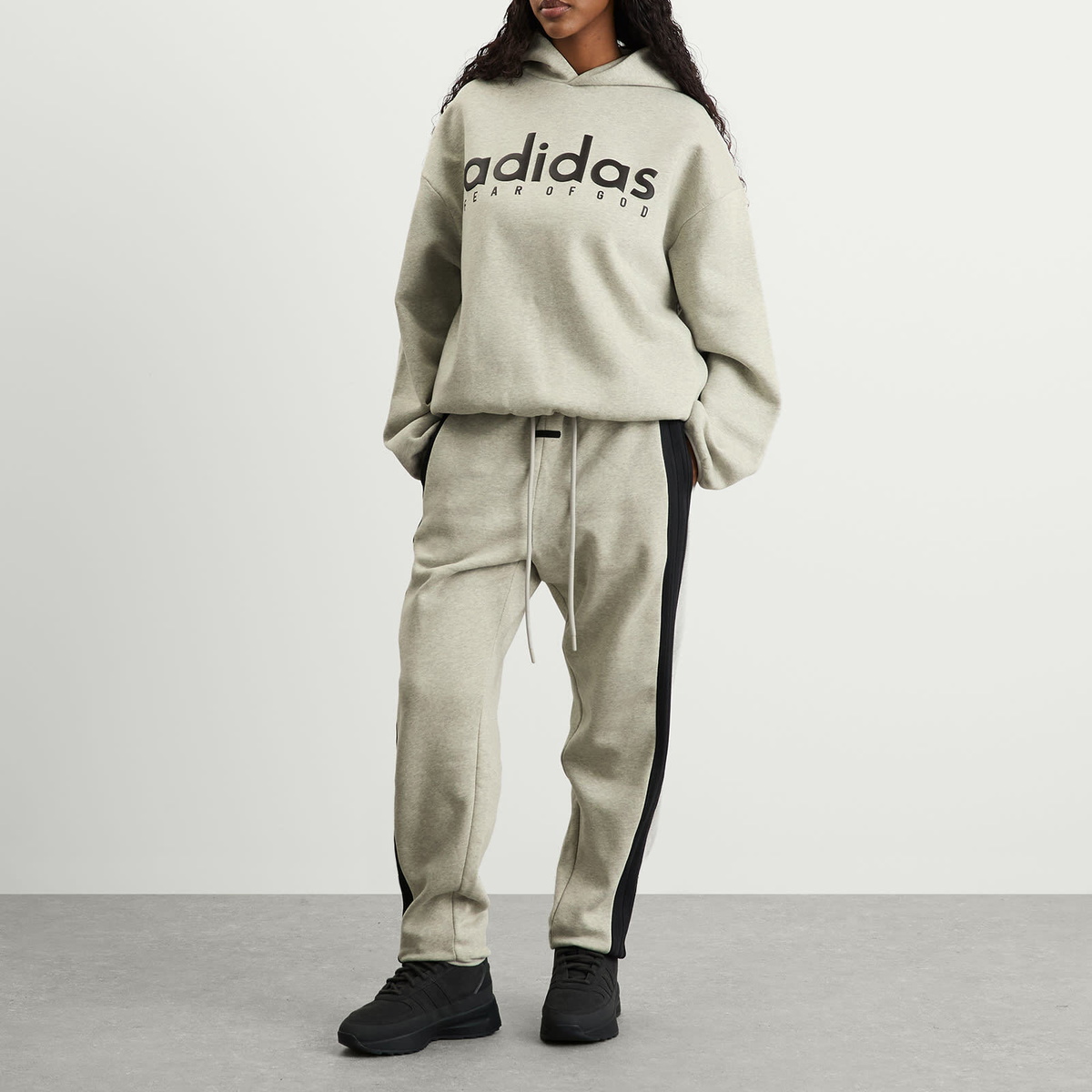 Adidas x FOG adidas x Fear Of God Athletic Heather Cotton Fleece pant in Medium Grey Heather 