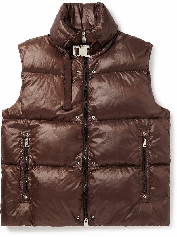 Photo: Moncler Genius - 6 Moncler 1017 ALYX 9SM Quilted Shell Down Gilet - Brown