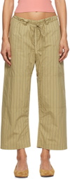 Gil Rodriguez Khaki 'The Lou' Lounge Pants