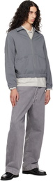 Lady White Co. Gray Textured Coach Jacket