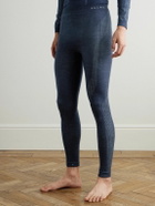 Falke - Printed Virgin Wool-Blend Ski Tights - Blue