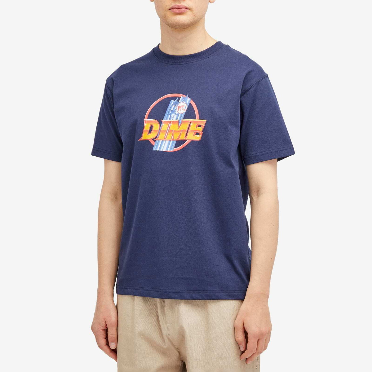 【DIME】 Lance T-Shirt / Navy Navy Lance T-shirt by Dime on Sale
