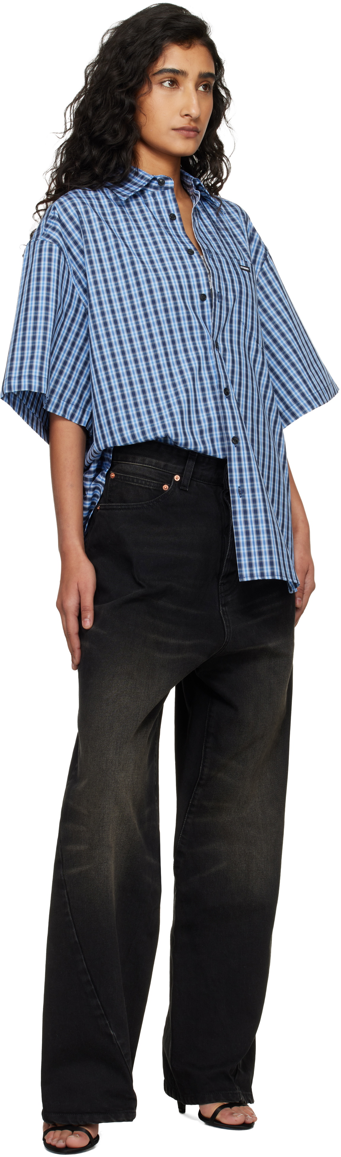 VETEMENTS Black Spiral Jeans