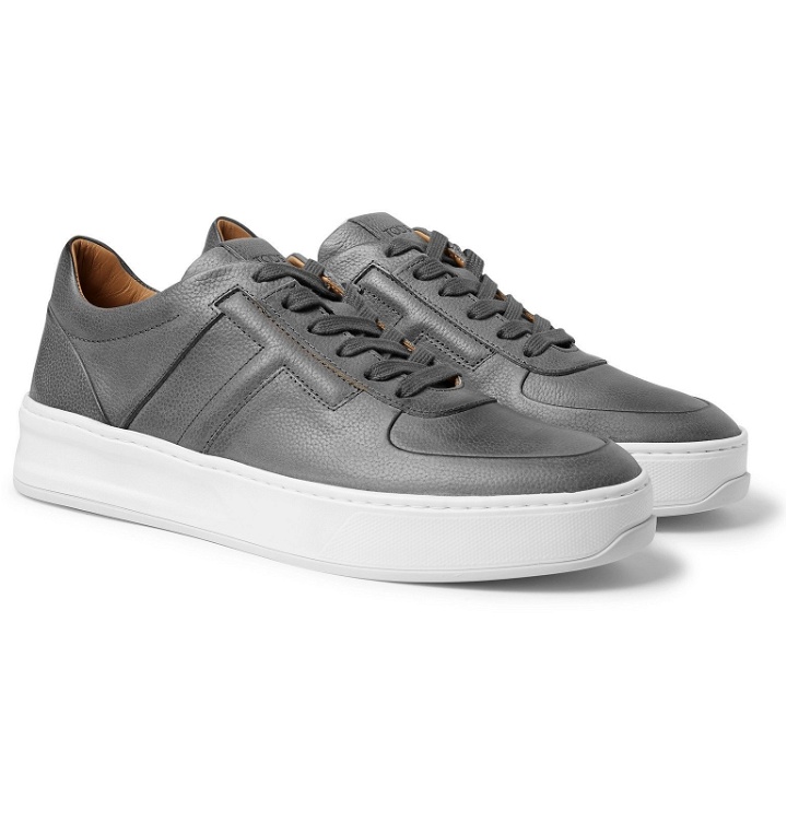 Photo: Tod's - Full-Grain Leather Sneakers - Gray