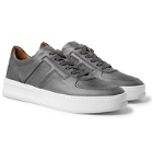 Tod's - Full-Grain Leather Sneakers - Gray