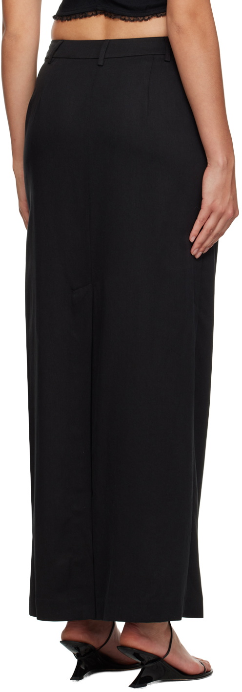 Reformation Black Cairo Maxi Skirt