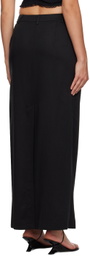 Reformation Black Cairo Maxi Skirt