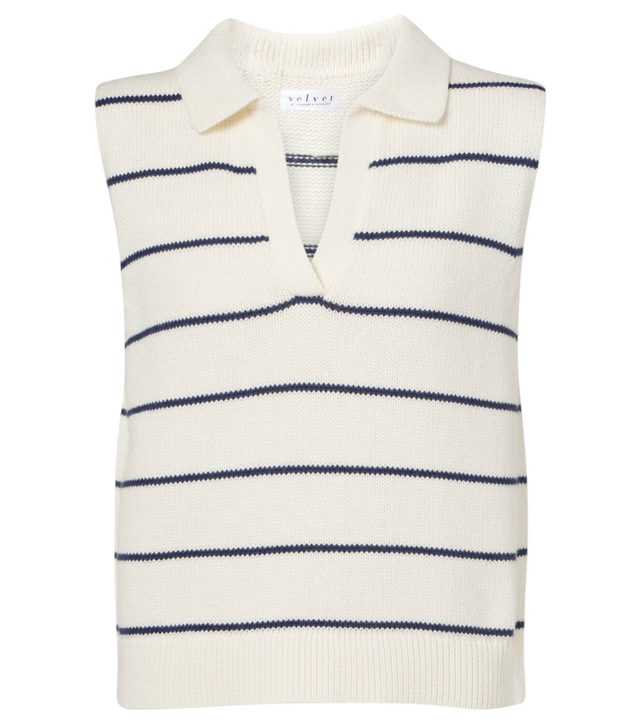 Photo: Velvet Nayla cotton and cashmere sweater vest
