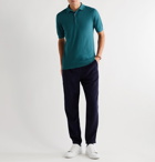 John Smedley - Roth Sea Island Cotton Polo Shirt - Blue