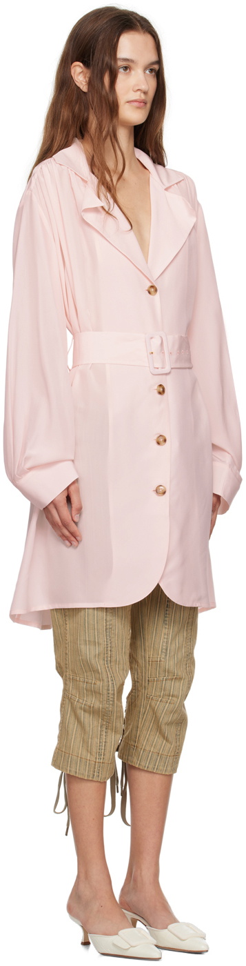 Caro Editions Pink Bonsai Minidress
