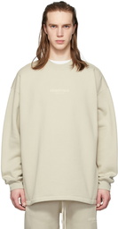 Fear of God ESSENTIALS Beige Relaxed Crewneck Sweatshirt