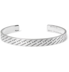 Le Gramme - Le 21 Logo-Engraved Brushed Sterling Silver Cuff - Silver