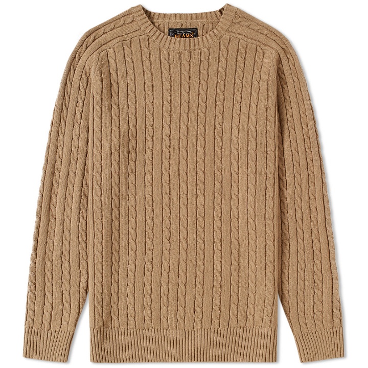 Photo: Beams Plus Cable Crew Knit