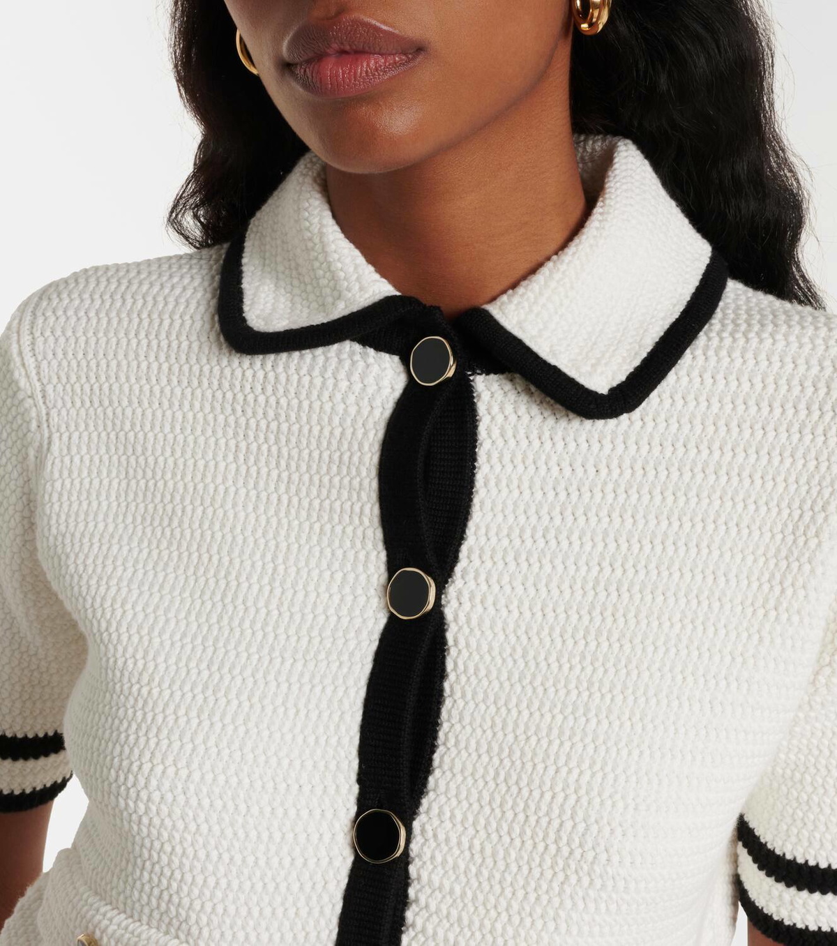 Nina Ricci Cotton-blend tweed cardigan