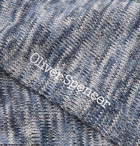 Oliver Spencer Loungewear - Miller Mélange Stretch Cotton-Blend Socks - Blue