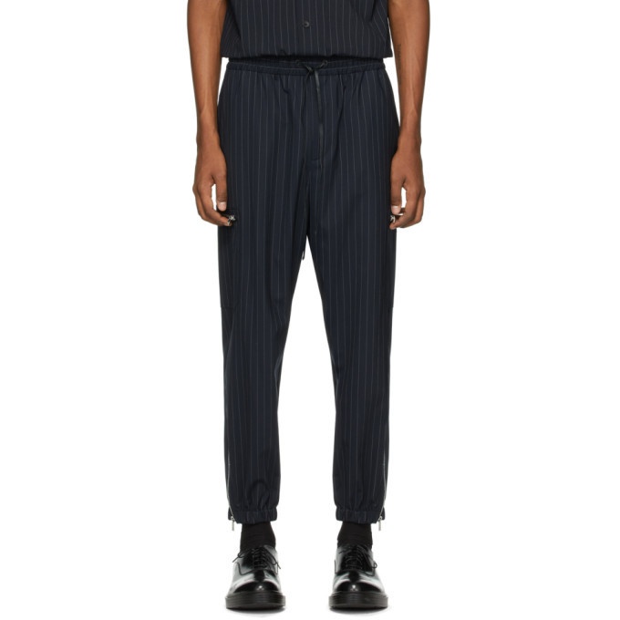 Photo: 3.1 Phillip Lim Navy and White Wool Pinstripe Cargo Pants