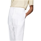 Jil Sanderand White Drawstring Trousers