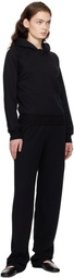 ÉTERNE Black Shrunken Hoodie