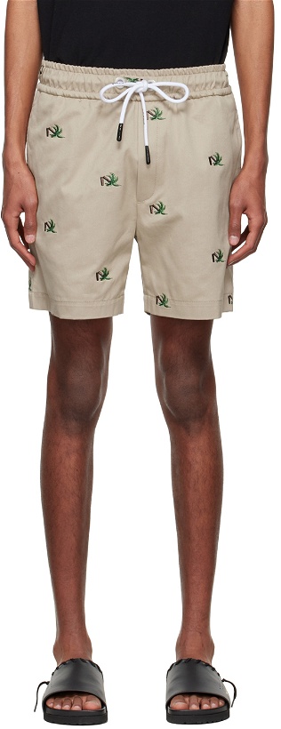 Photo: Palm Angels Beige Cotton Shorts