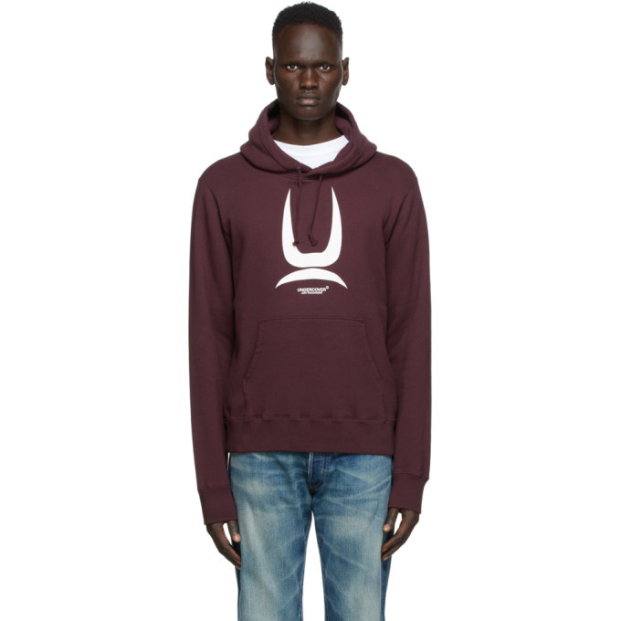 Photo: Undercover Burgundy Logo Hoodie