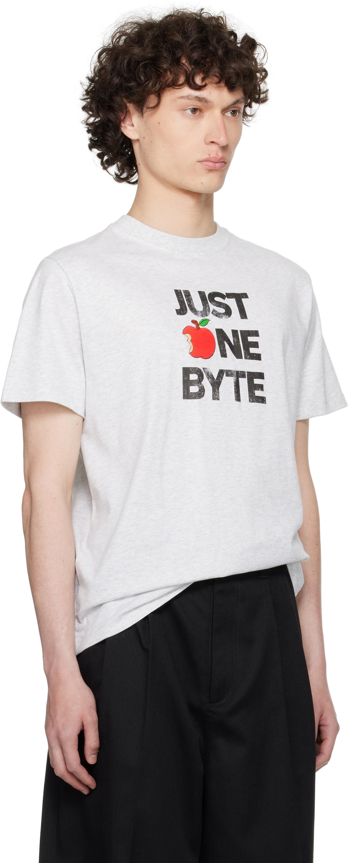 Coperni Gray Disney 'Just One Byte' Boxy T-shirt