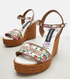 Dolce&Gabbana Floral espadrille wedges